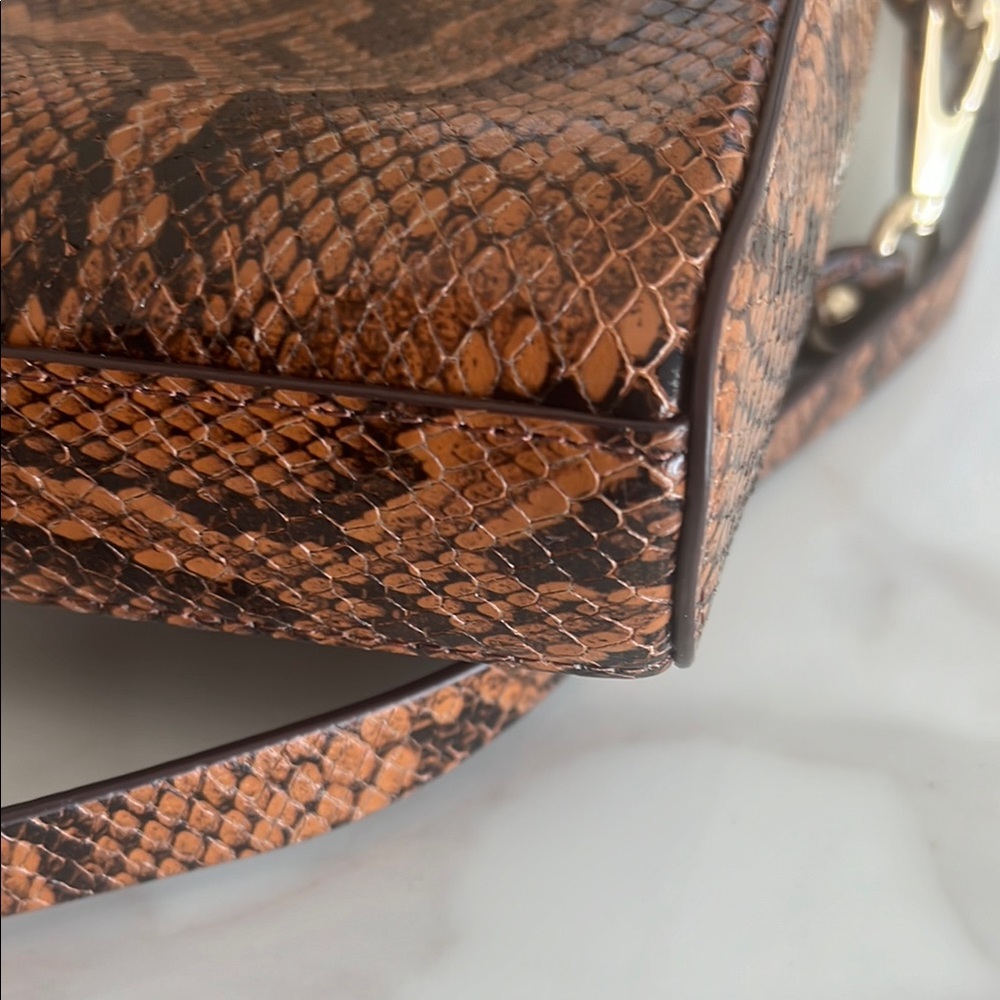 Rebecca Minkoff Jean Mac Equestrian Snakeskin Crossbody NWT $248 - Picture 6 of 15